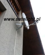 Montaż anteny satelitarnej na ścianie Montaż anteny satelitarnej na ścianie